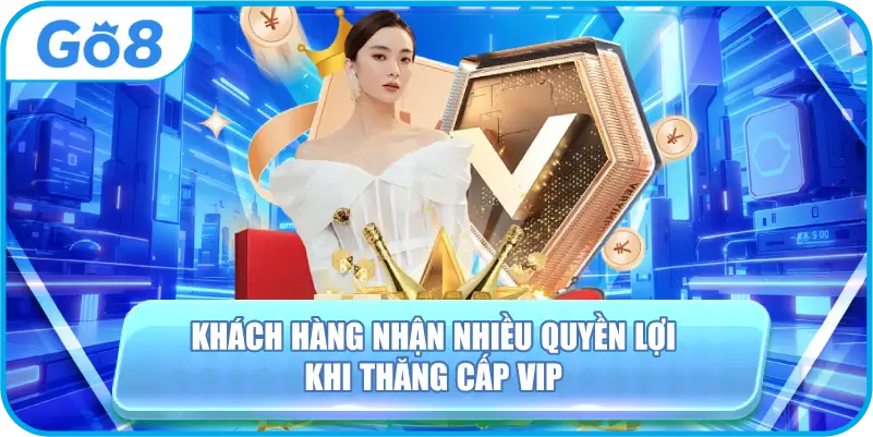 Khách hàng nhận nhiều quyền lợi khi thăng cấp VIP